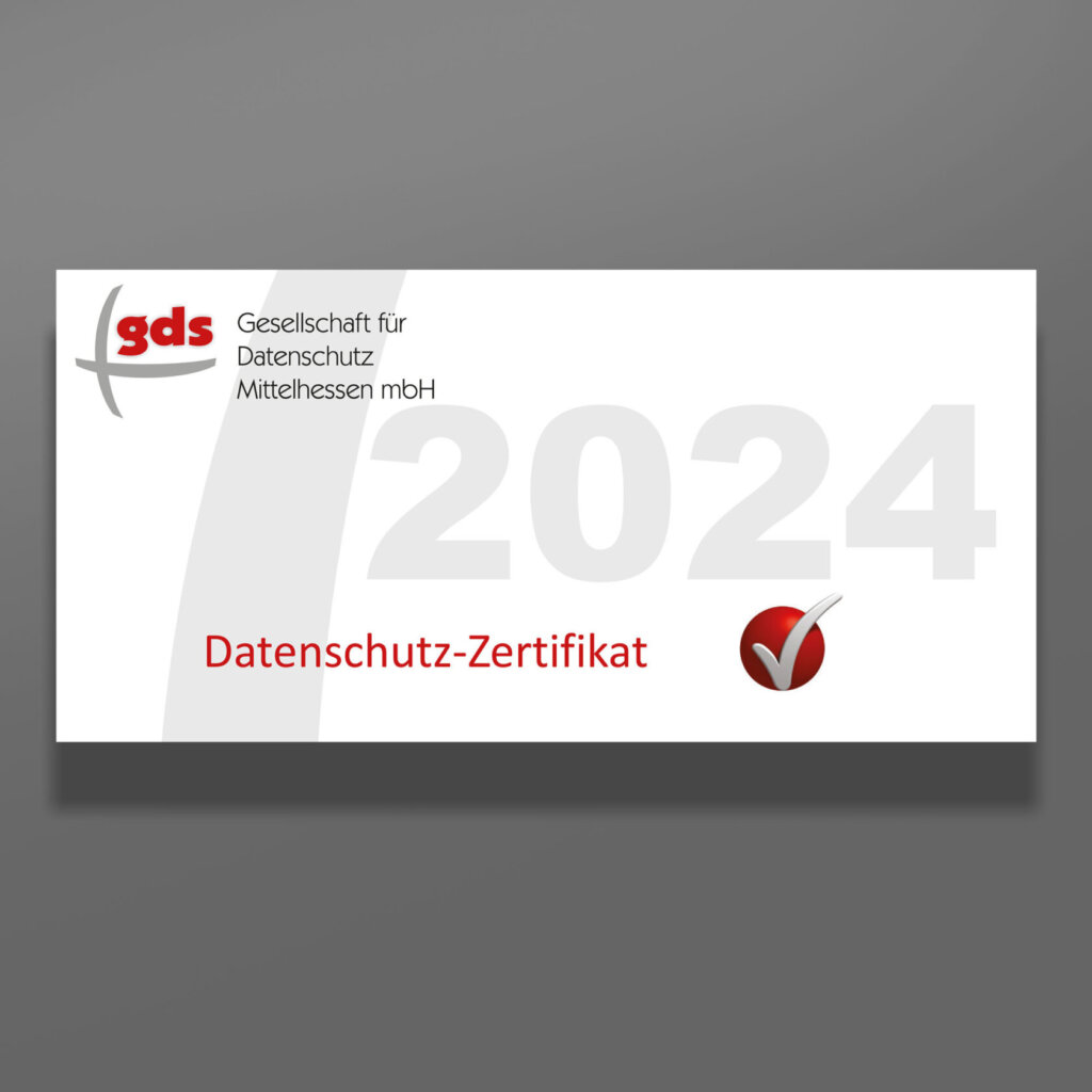 Datenschutz Zertifikat für ZERA von der gds