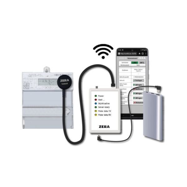 Zera Kommunikationsadapter Tragbare Prueftechnik Smart Meter Ca400 Anschluss Ca Usb